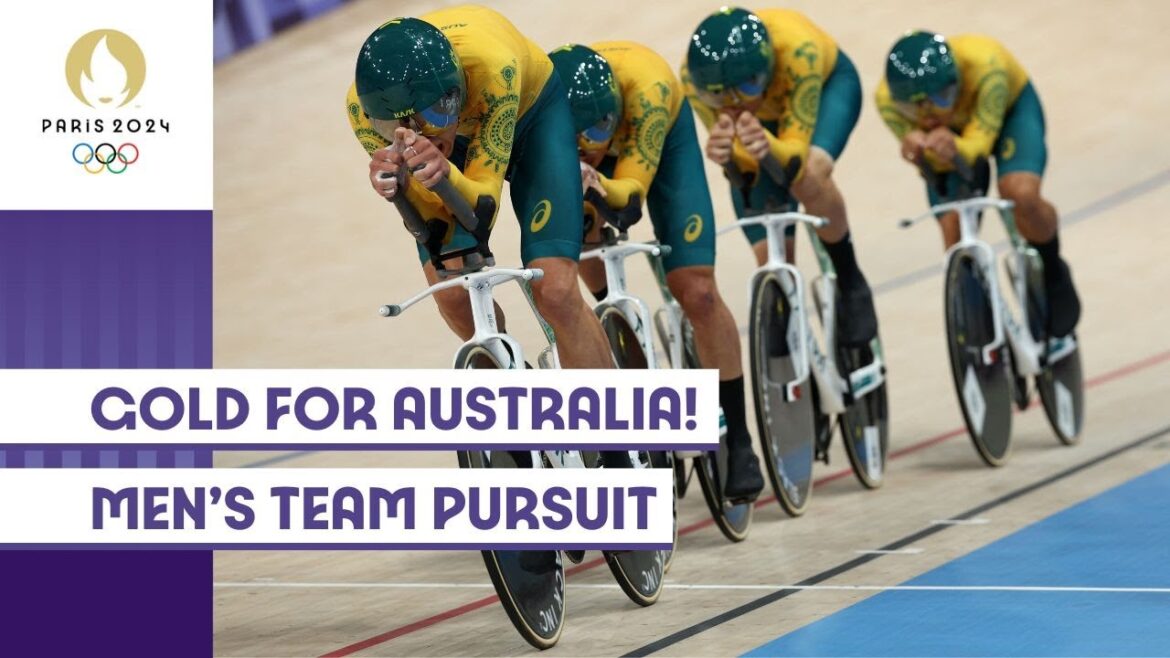 Australian Quartet Strike Gold! 🇦🇺| Men's Team Pursuit | #Paris2024 Highlights
