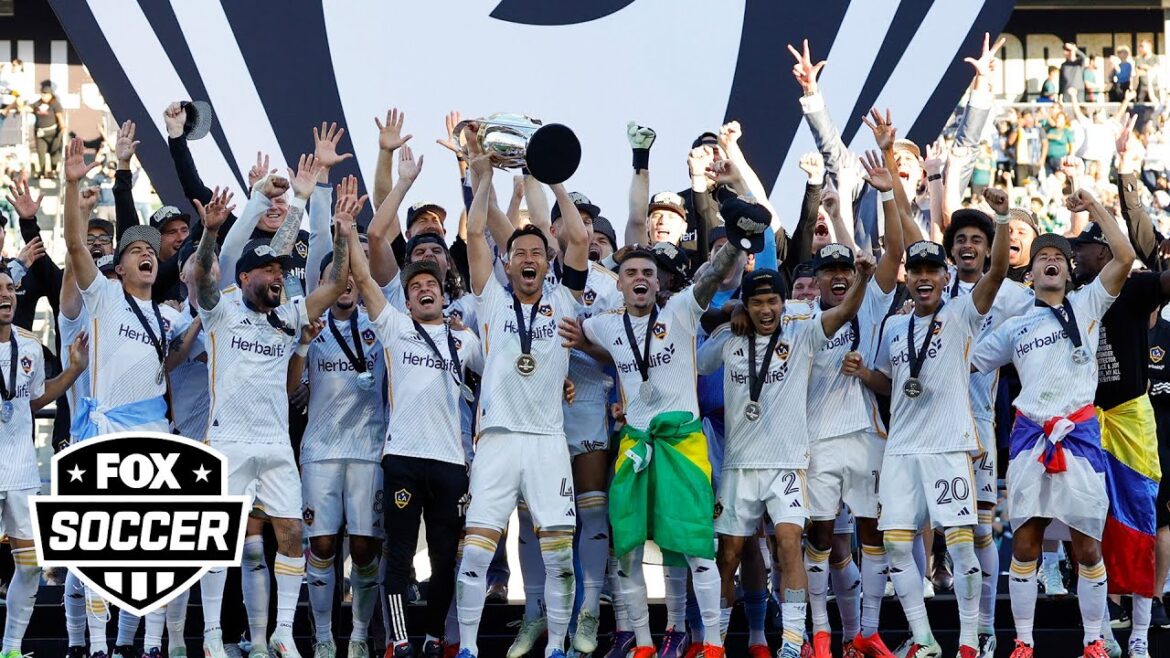LA Galaxy Full 2024 MLS Cup Championship trophy ceremony | FOX Soccer LA Galaxy Full 2024 MLS Cup Championship trophy ceremony | FOX Soccer