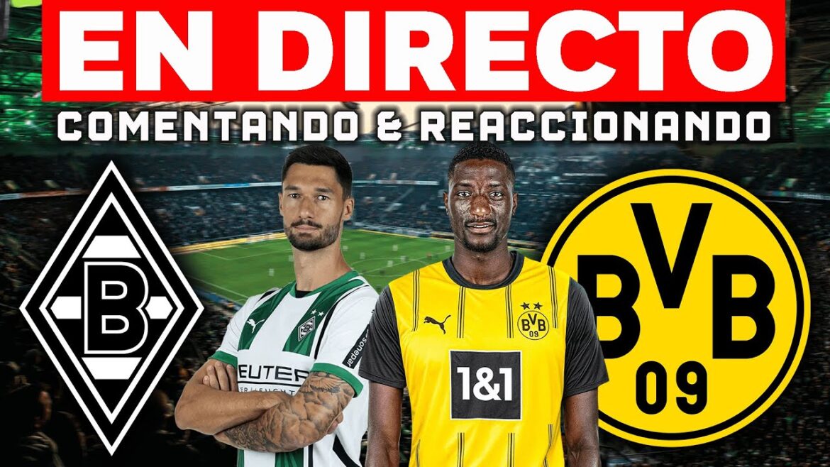 🔴 BORUSSIA MONCHENGLADBACH VS BORUSSIA DORTMUND 2024 - COMMENTING AND LIVE REACTION