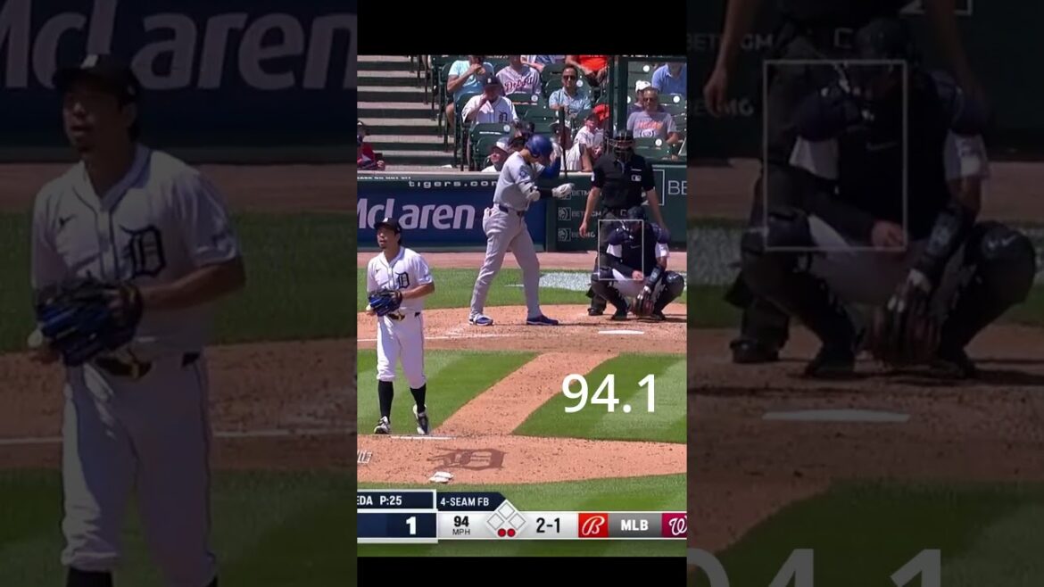2024 Kenta Maeda Fastest vs Slowest Fastball MLB #mlb #baseball #sports #highlights #前田健太