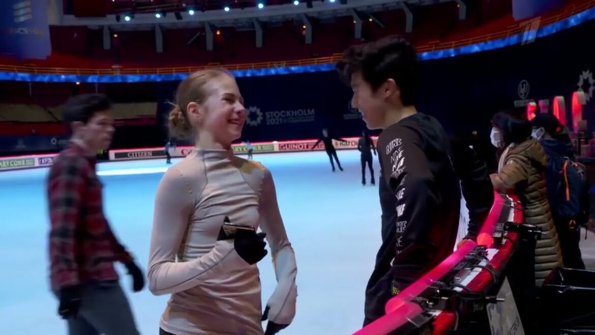 Alexandra Trusova / Worlds 2021 behind the scenes Alexandra Trusova / Worlds 2021 behind the scenes