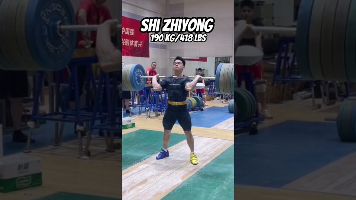 Shi Zhiyong hitting the easiest 190 kg since Tokyo #olympics #weightlifting #fitness Shi Zhiyong hitting the easiest 190 kg since Tokyo #olympics #weightlifting #fitness