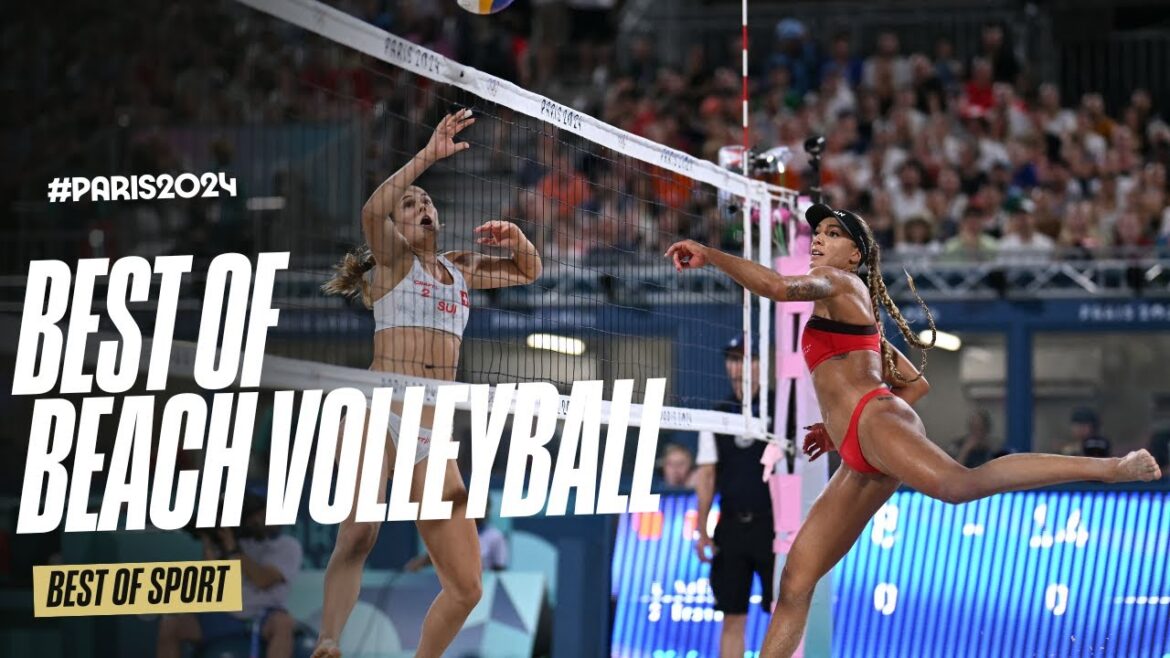 🏐 Best beach volleyball moments at #Paris2024