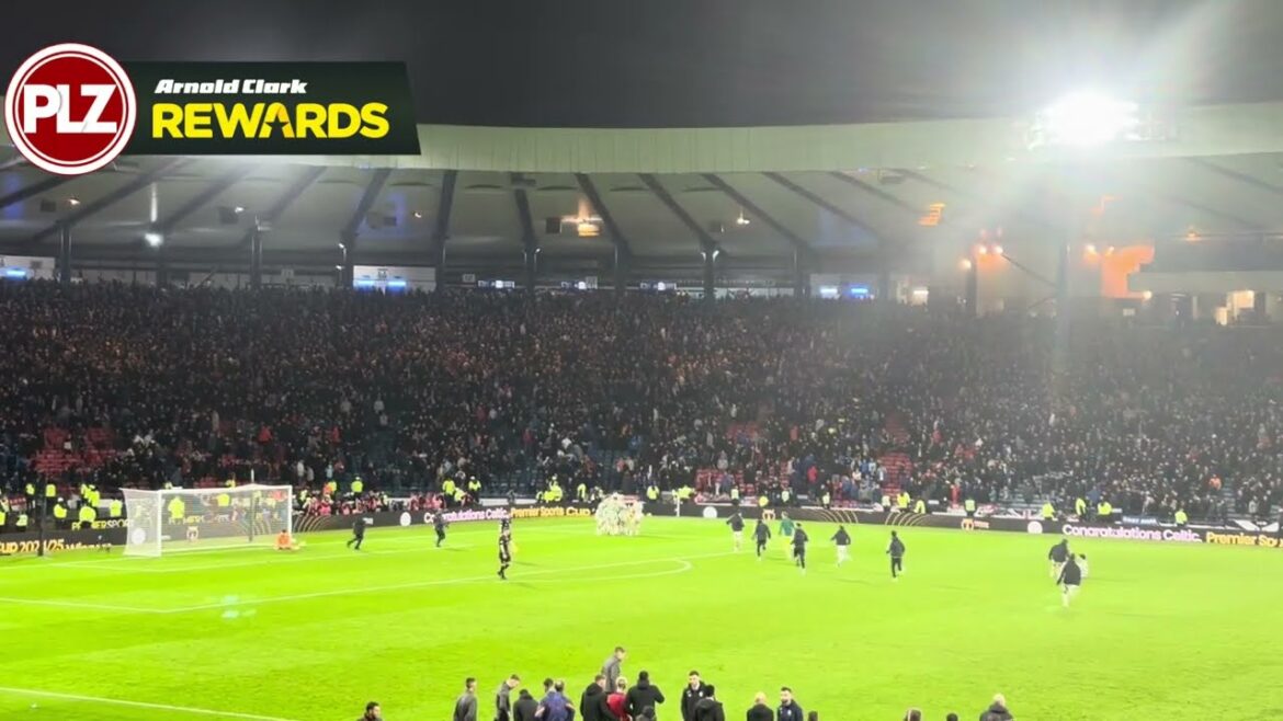 Celtic celebrate Daizen Maeda's penalty to WIN the Premier Sports Cup Final 2024