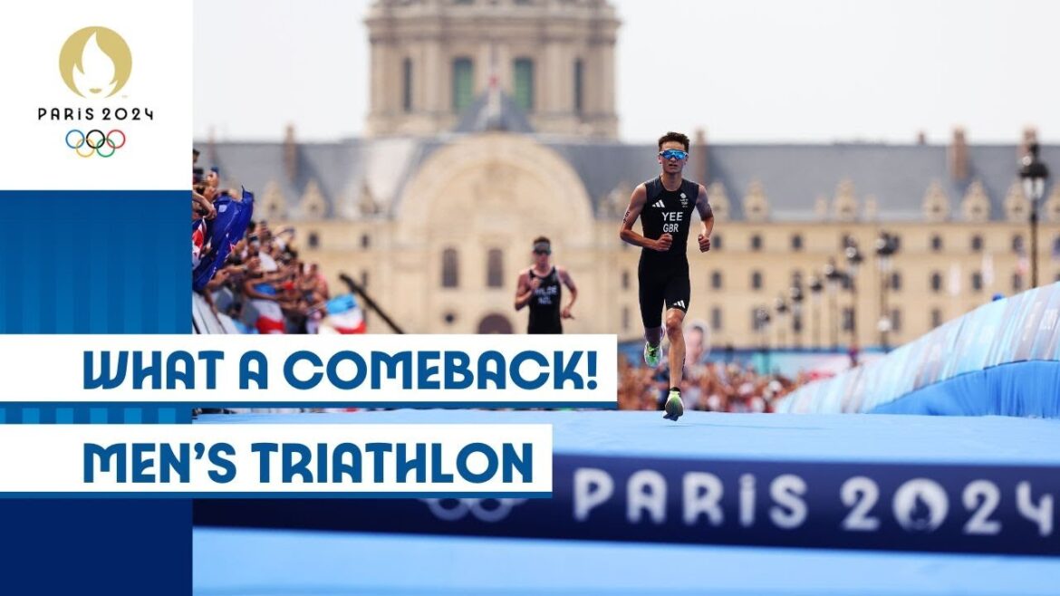 🇬🇧 Yee Storms to Olympic Glory! | Men's Triathlon | #Paris2024 Highlights