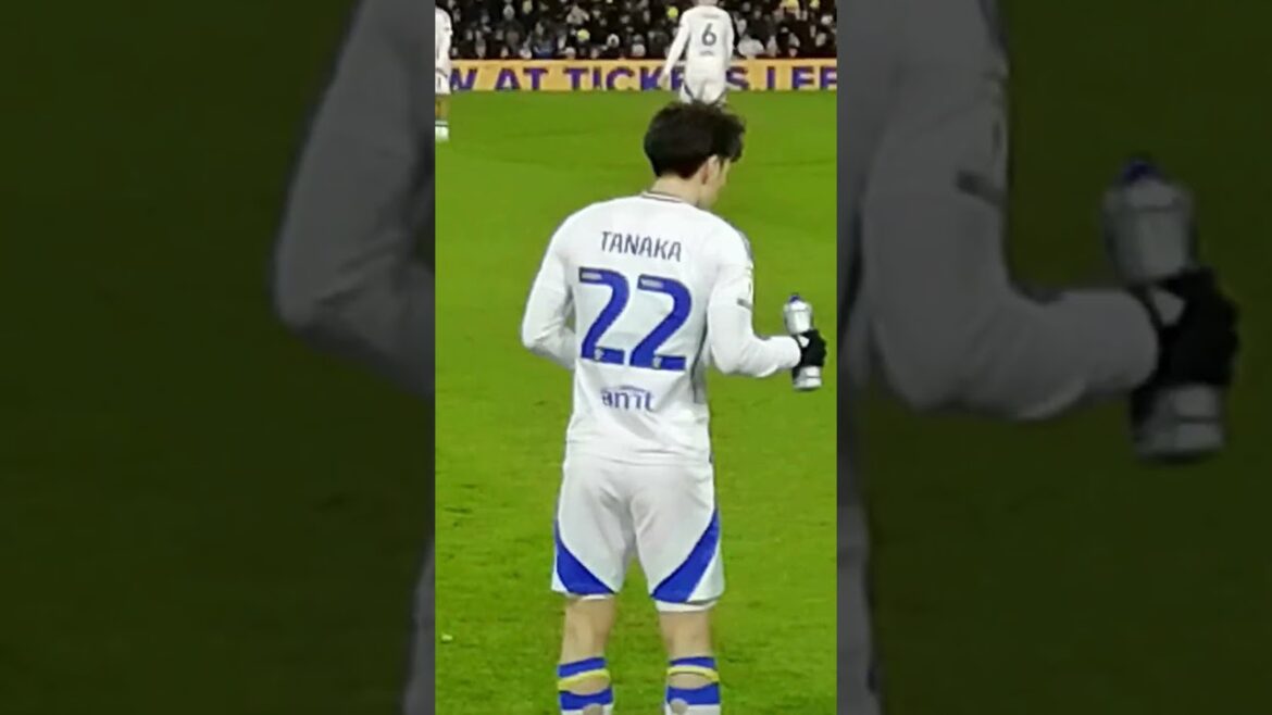 Leeds United Ao Tanaka at Elland Road against Oxford United. #leedsunited #championship #football