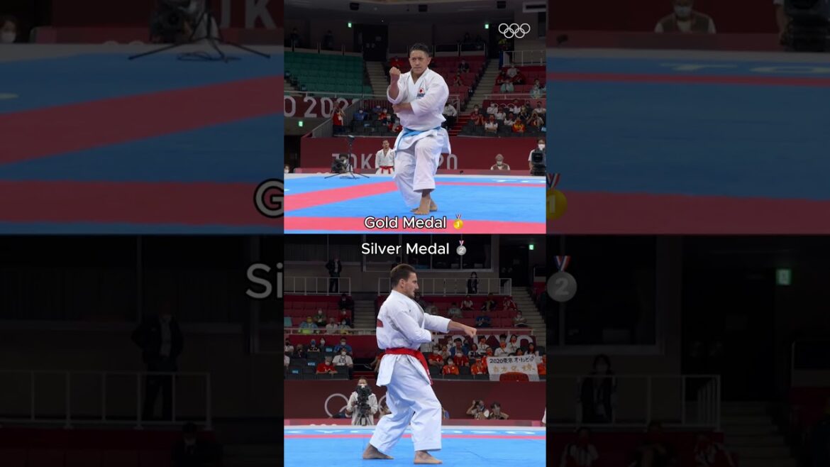 Karate in motion.👌 Ryo Kiyuna and Damian Quintero #Tokyo2020 Kata performance.🥋#Olympics #Sports