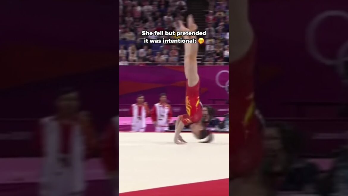 Who knew you needed improv for gymnastics😂 #gymnastics #floorexercise #save #tumbling #olympics Who knew you needed improv for gymnastics😂 #gymnastics #floorexercise #save #tumbling #olympics