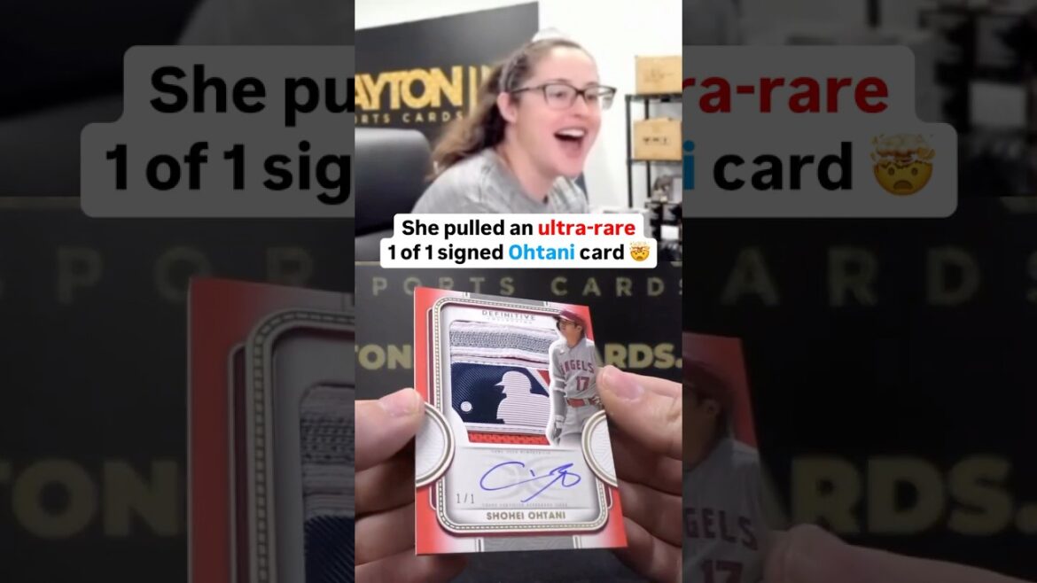 SHOHEI OHTANI 1/1 LOGOMAN AUTOGRAPH PULLED!! 🤯🔥 She found the only one in the world!! 🌎👀