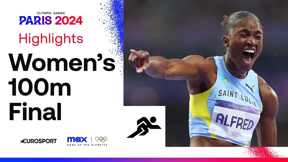 ST LUCIA HISTORY MADE IN PARIS! 🇱🇨💨 | Women's 100m Olympic Final Highlights | #Paris2024 #Olympics