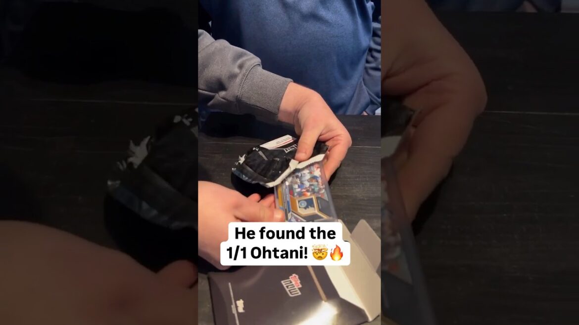 He found the 1/1 SHOHEI OHTANI card!!! 👀🔥