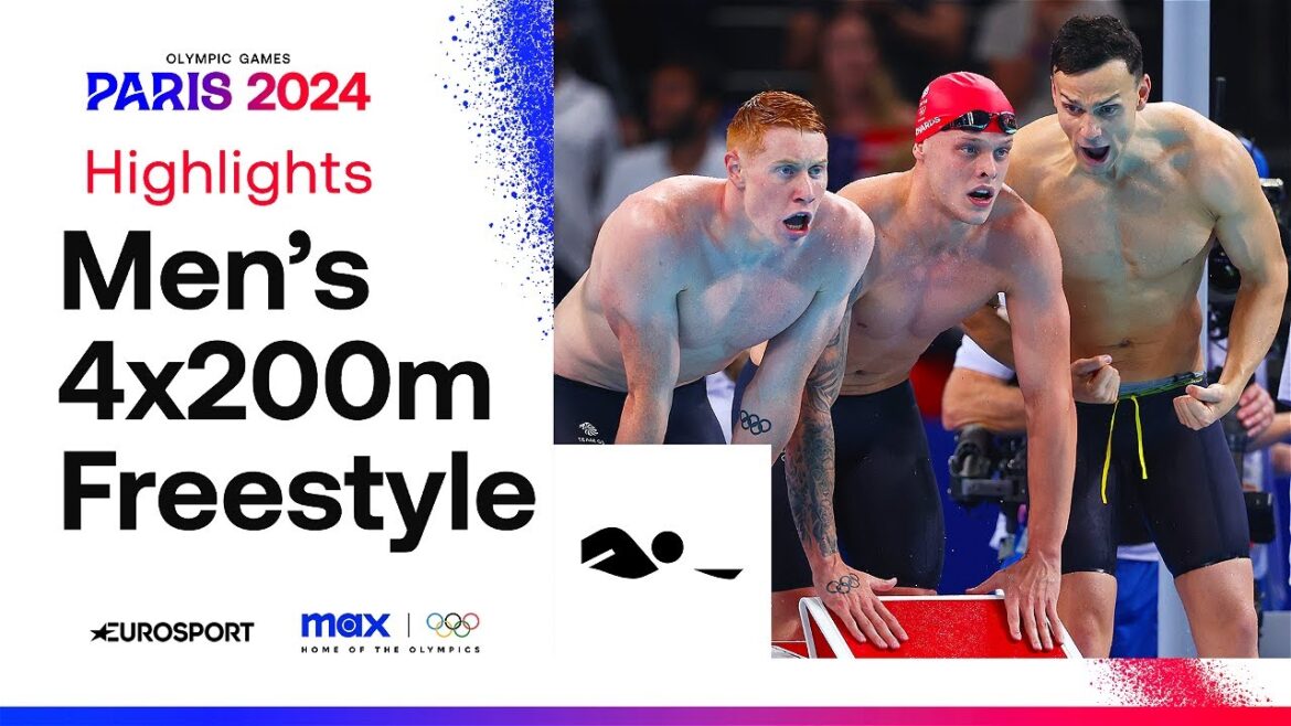GB RETAIN RELAY TITLE! 🇬🇧 | Men's Swimming 4X200m Freestyle Highlights | #Paris2024