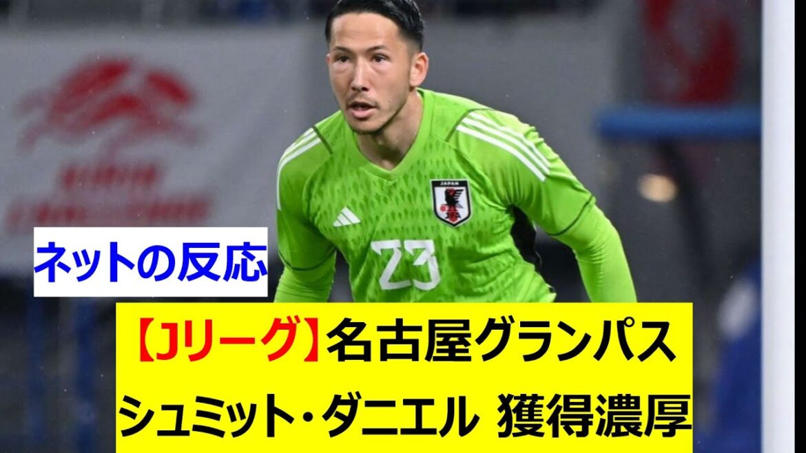 [J League]Nagoya Grampus likely to acquire former Japan representative Schmidt Daniel on a permanent transfer