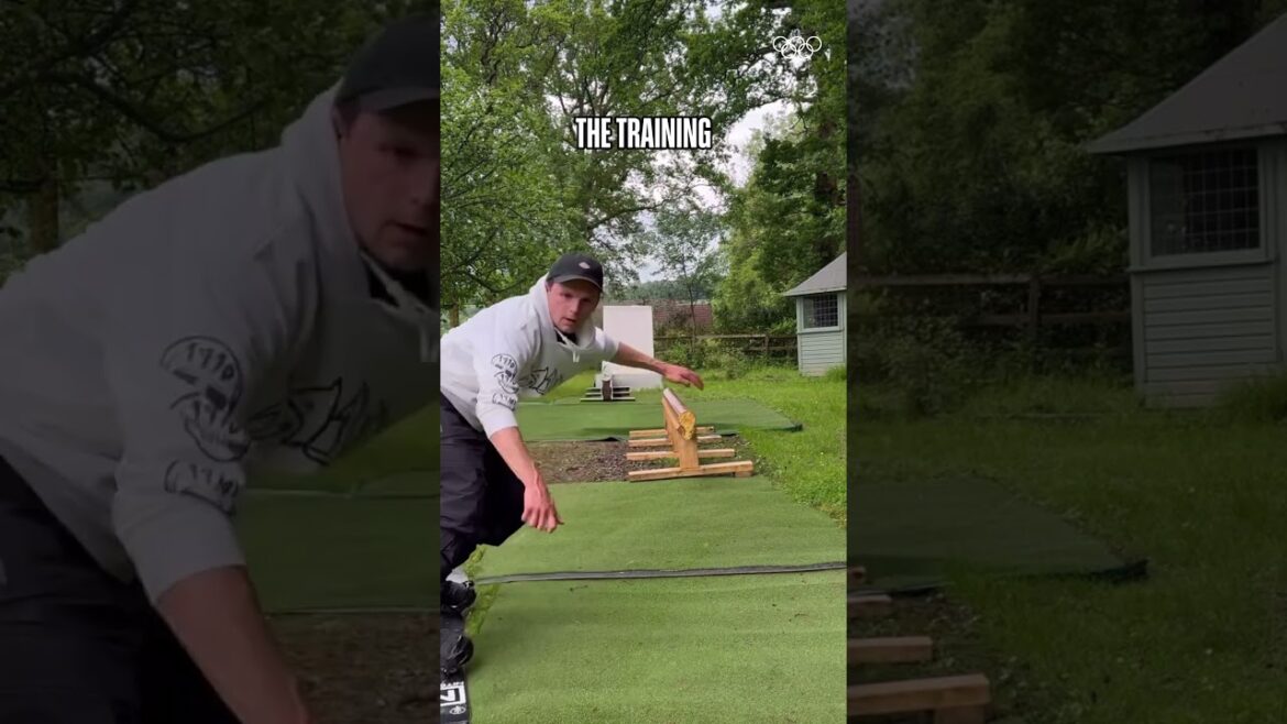 From the back garden to the big stage. 🏂 Jamie Nicholls shows us the power of off-season training.