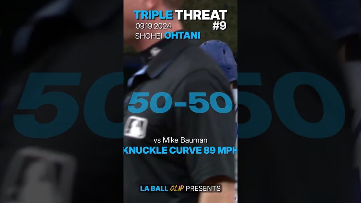 Shohei Ohtani, "Triple Threat 09" #mlb #let #dodgers #homerun #slugger