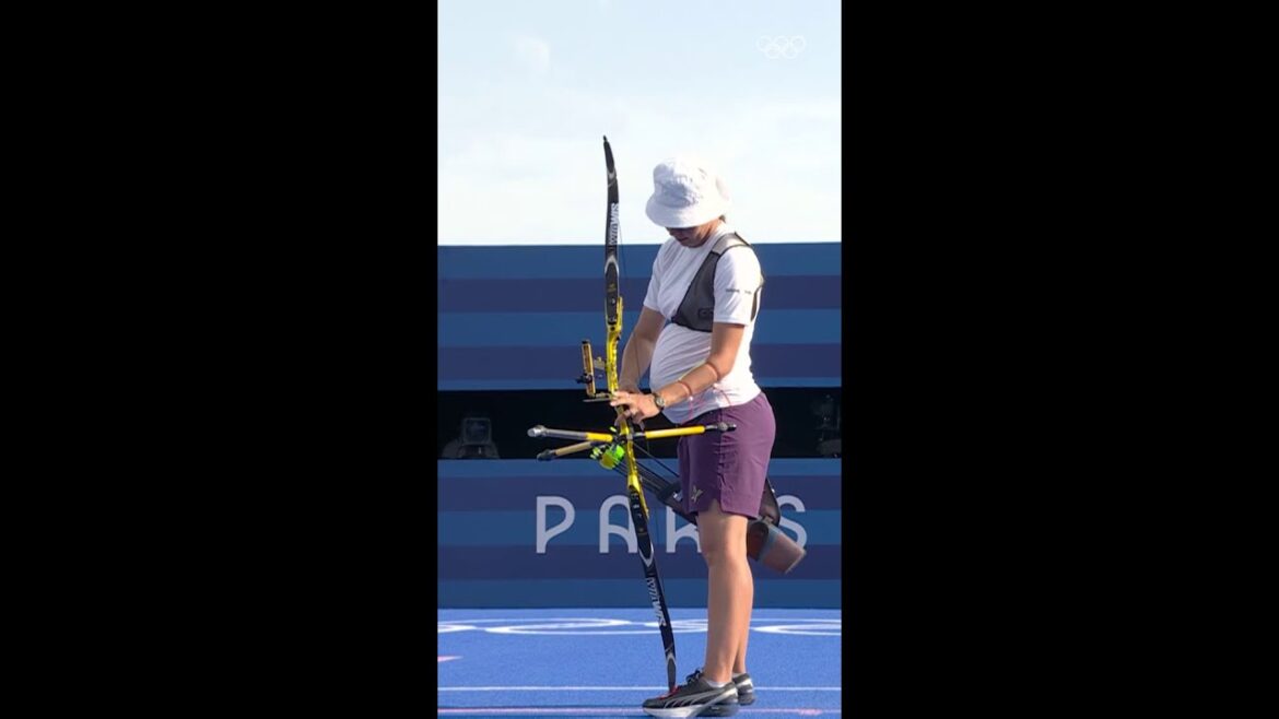 Heart of a champion, strength of a mother. Yaylagul Ramazanova redefined limits at Paris 2024. 🎯✨