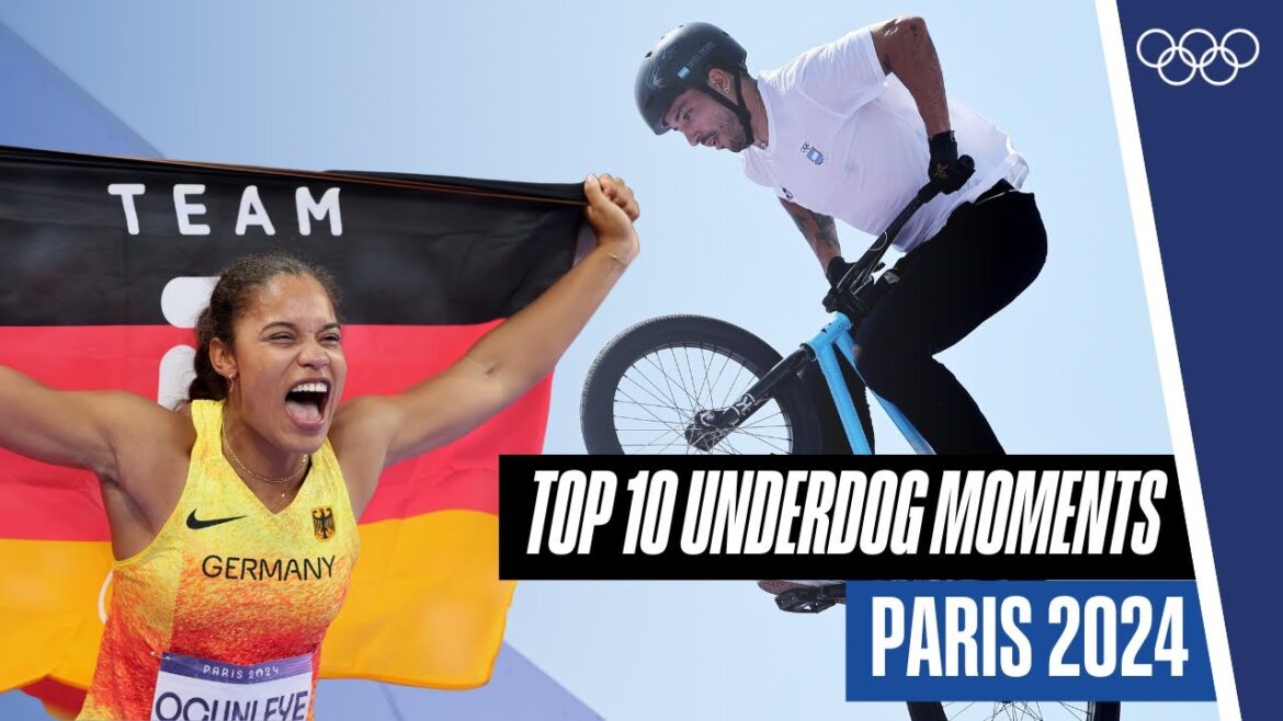 10 incredible UNDERDOG Moments at #Paris2024 🔥😵 | Top Moments