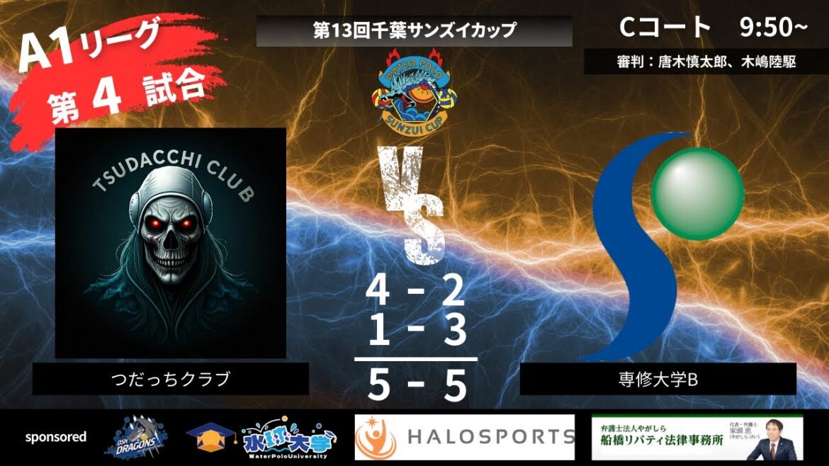 13th Chiba Sanzui Cup A1 League Match 4 Tsudachi Club vs Senshu University B