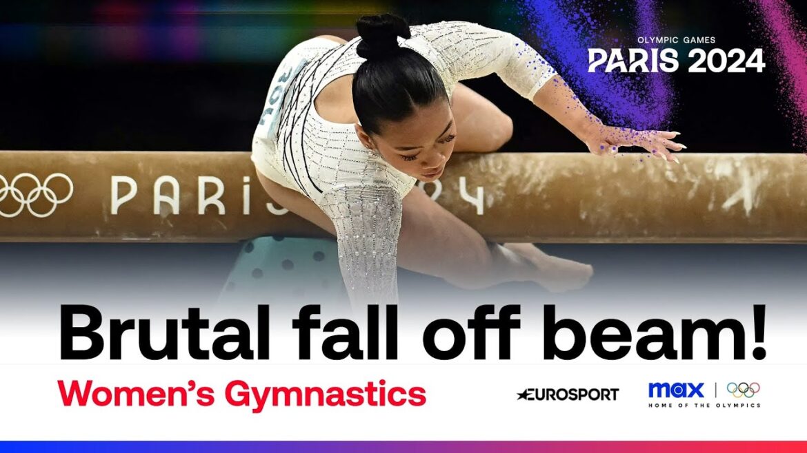 OUCH! 🤕 – Sunisa Lee suffers tough fall during women’s balance beam final! | #Paris2024 #Olympics OUCH! 🤕 - Sunisa Lee suffers tough fall during women's balance beam final! | #Paris2024 #Olympics