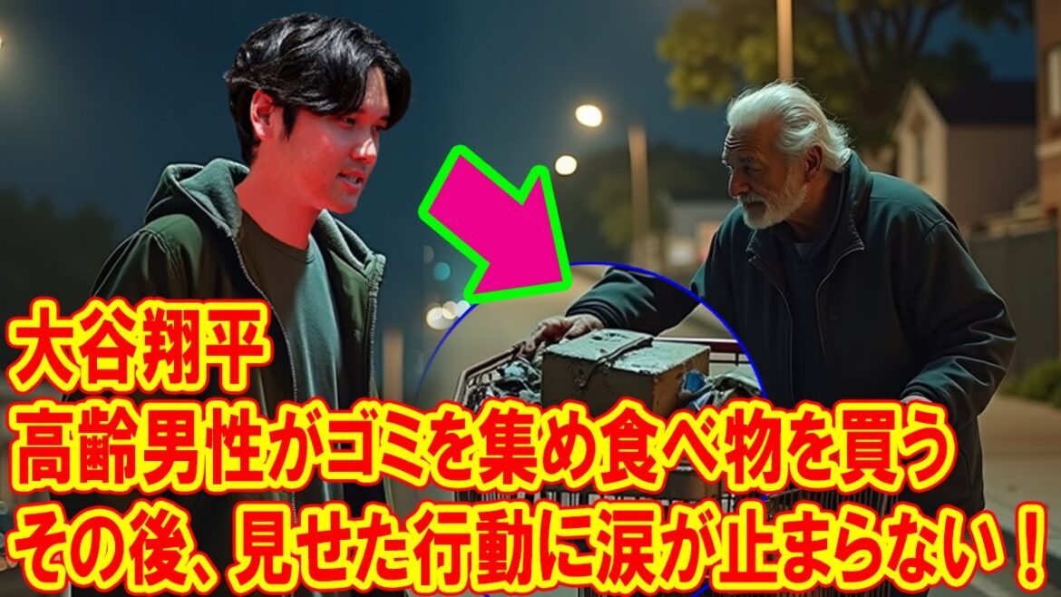 Elderly men collect garbage and buy food -thereafter, tears do not stop in the actions that Shohei Otani showed!