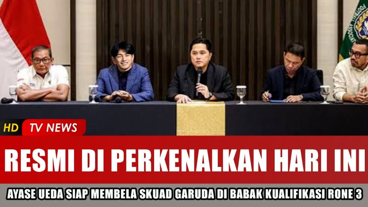 Announced today !! Ayase Ueda will defend the Garuda squad after officially running the oath of Indonesian citizens yesterday