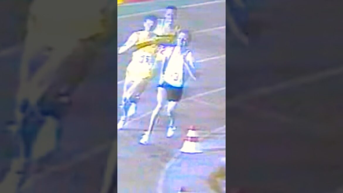 Saeed Aouita high speed wins 3000 m race