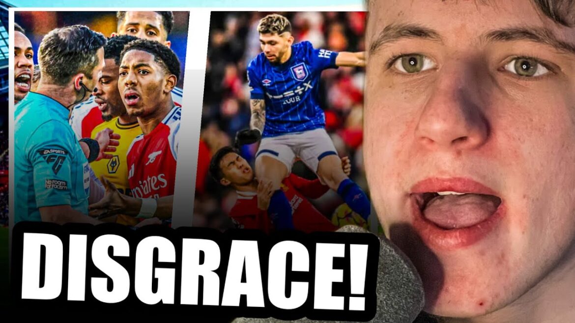 DISGRACEFUL: MYLES LEWIS-SKELLY SENT OFF CONTROVERSIALLY AS ENCISO ONLY GIVEN YELLOW CARD! DISGRACEFUL: MYLES LEWIS-SKELLY SENT OFF CONTROVERSIALLY AS ENCISO ONLY GIVEN YELLOW CARD!