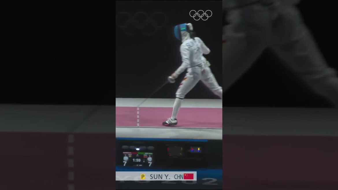 Epic FENCING Showdown: SUN Y. vs. A.M. POPESCU | Tokyo 2020 Olympics #epicmoments #fencing