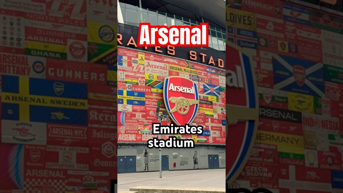 #COYG Arsenal FC in Emirates stadium short version #shorts  #premierleague #arsenal #its