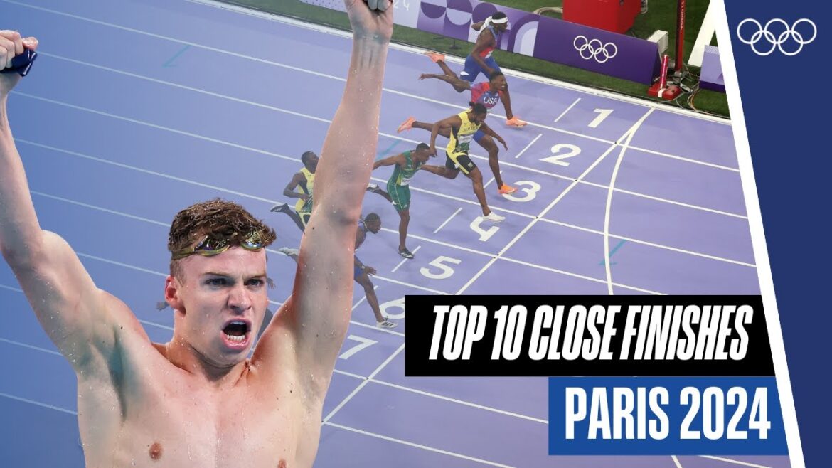 10 Incredible close finishes at #Paris2024 🔥🤏 | Top Moments