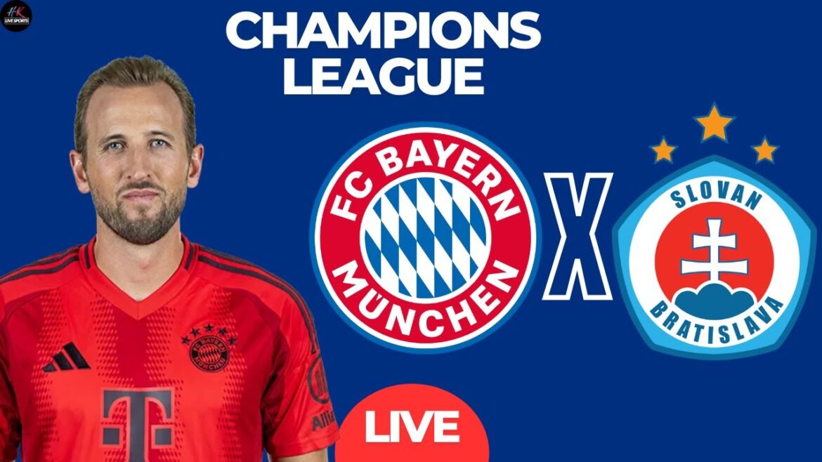 LIVE Bayern Munich vs Slovan Bratislava | Champions League 2025 Live Match Today