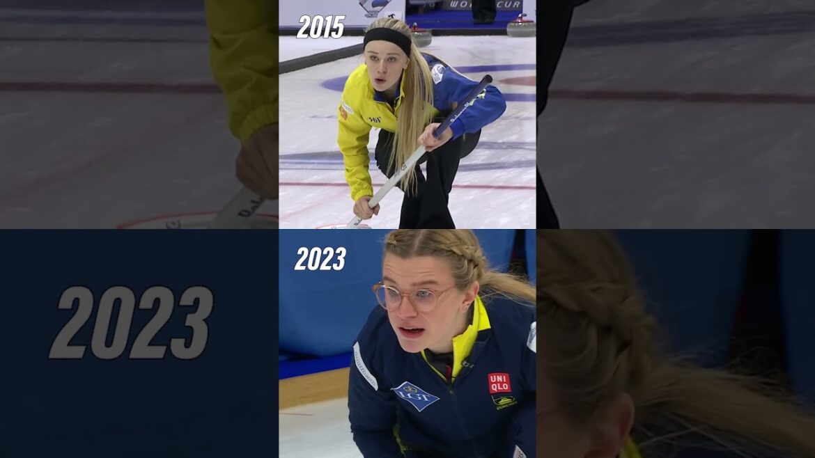 Isabella Wranaa then and now #curling #sports #olympics #wintersports