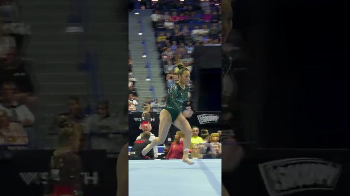 Sunisa Lee Slow Motion Highlights Floor Exercise FX Core Hydration Classic 2024 #shorts