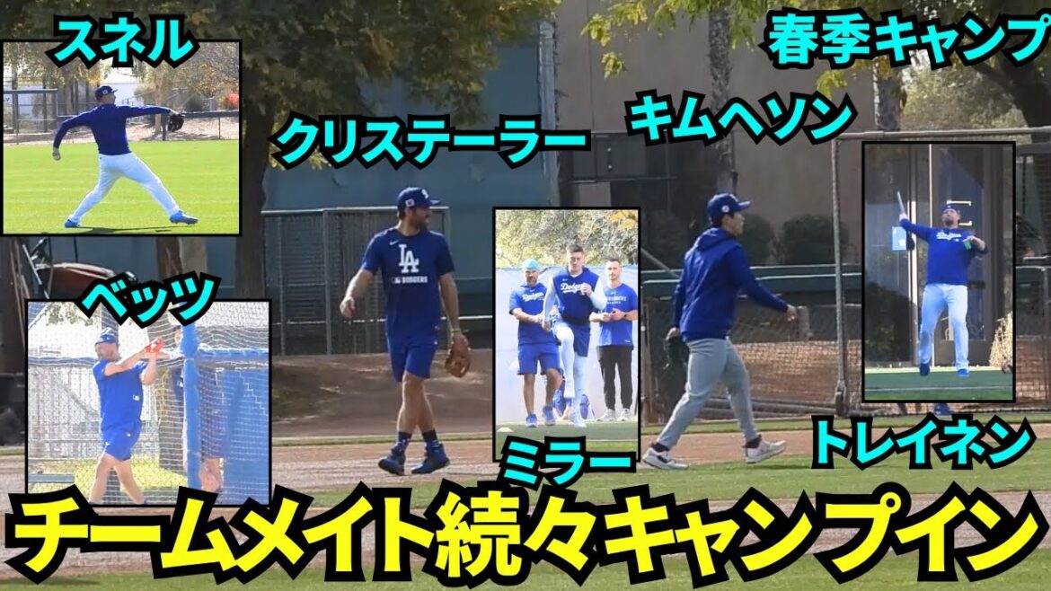 Starting today, we'll be camping at the Crytailer! He independently practices batting practice and knock practice with luxurious members such as Betts, Rojas, Muncie, Kim Hye-sung, Burns, and Pahe-soo![Local footage]Spring Training on February 8th, 2025