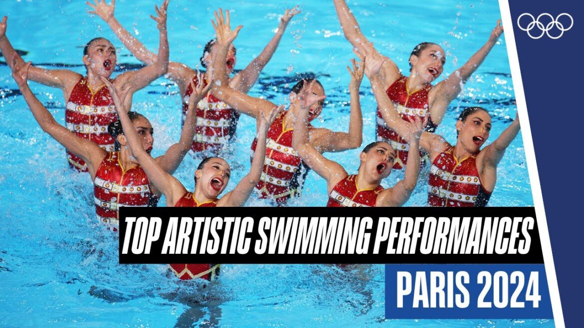 10 Incredible Artistic Swimming Performances at #Paris2024 ✨😮‍💨 | Top Moments