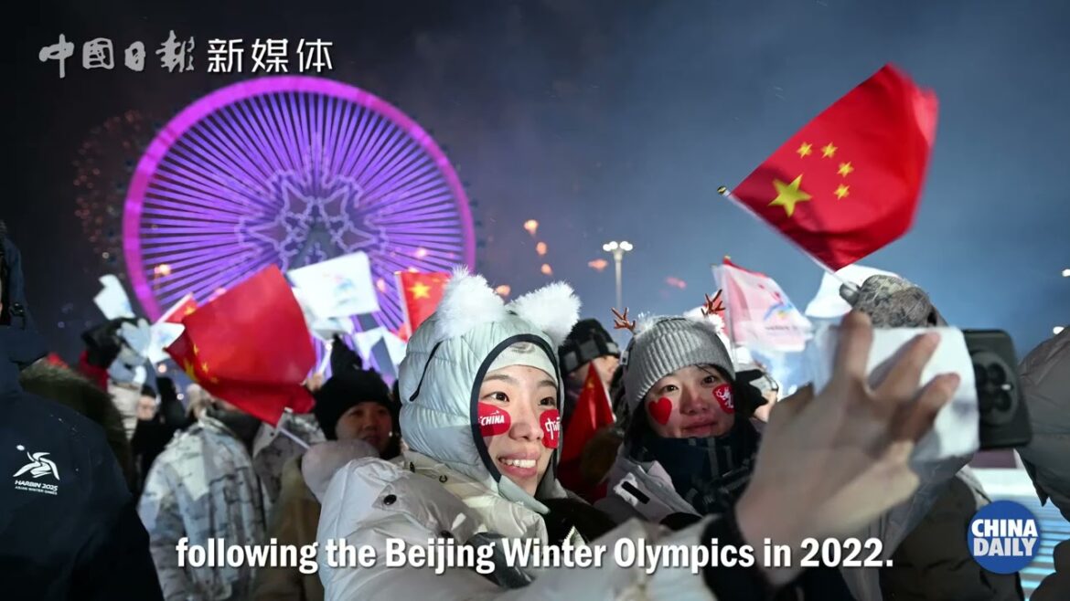 The 9th Asian Winter Games opened in Harbin on Friday night