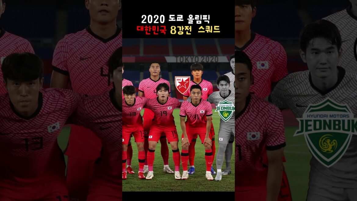 2020 Tokyo Olympic Korean quarter -final squad