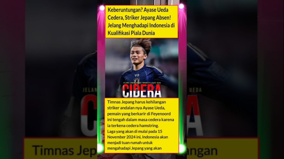 Ayase ueda Japanese striker injury