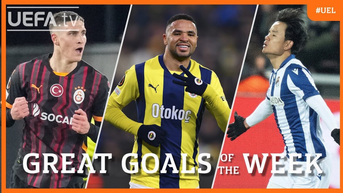 #UEL Great Goals Play-Offs 1st leg | Sallai, En-Nesyri, Kubo...