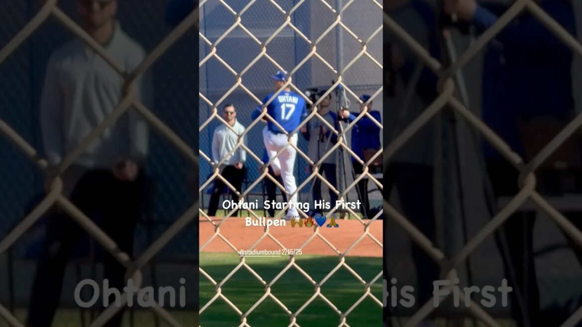 Ohtani's Shohei Otani First Bullpen! 🙌🔥🙏💙