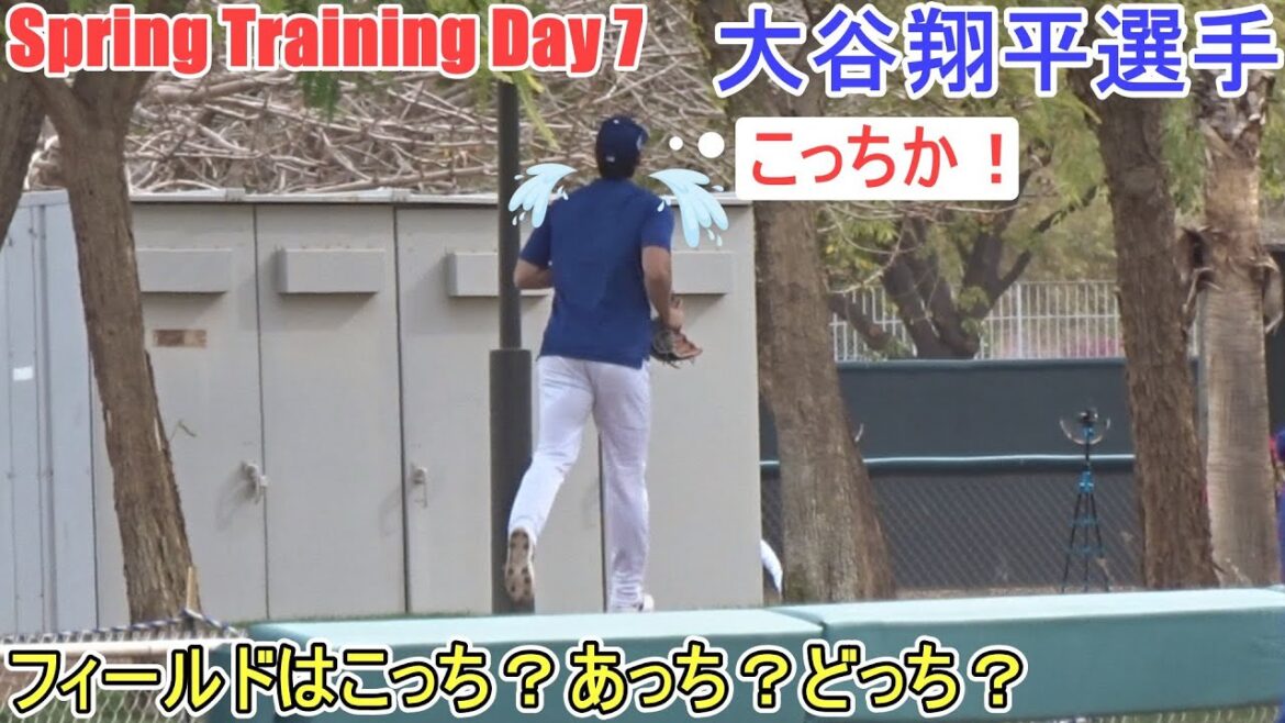 After "wall support"...is the field over here? Over there? Which?[Otani Shohei]~Sputre Day 7 ~Shohei Ohtani 2025 Spring Training Day 7