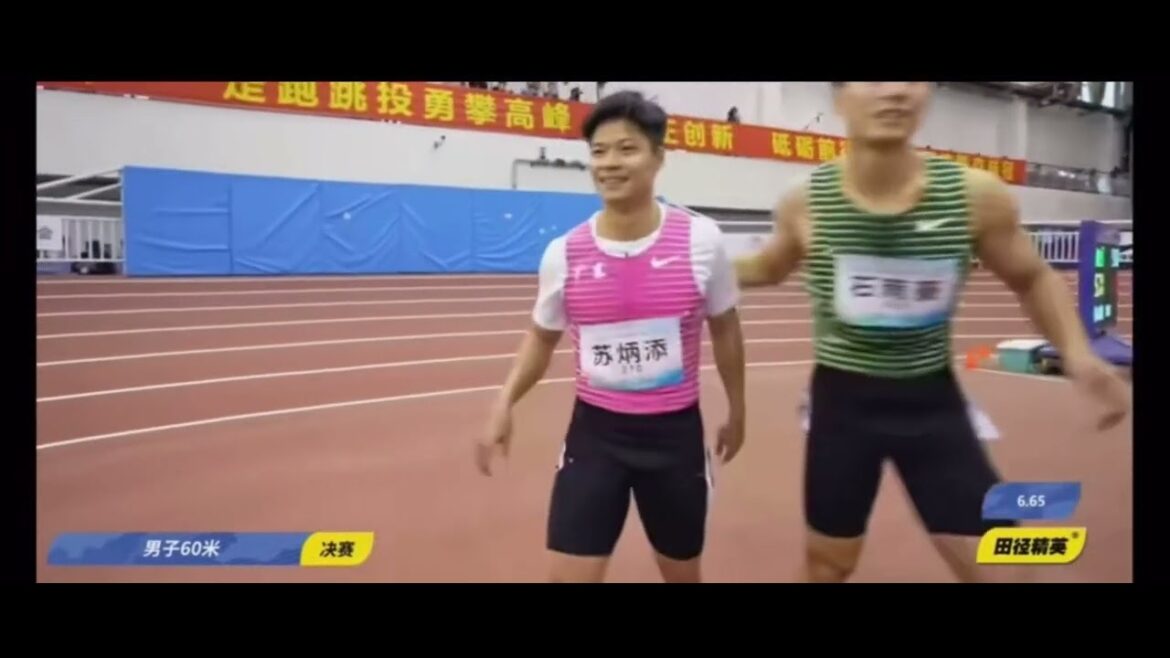 Su Bingtian last ever 60m race (6.65) (2025 China National Indoor Grand Prix 3)