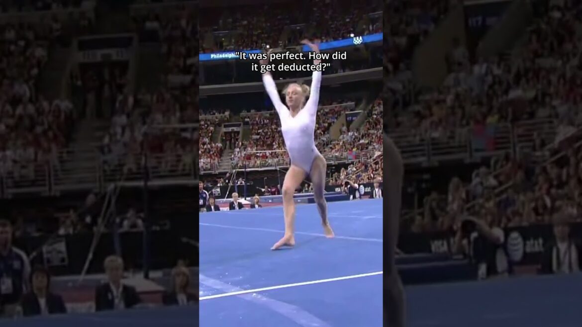 Nastia did love to cowboy her double fronts😂 #gymnastics #perfect #tumbling #floorexercise #flip