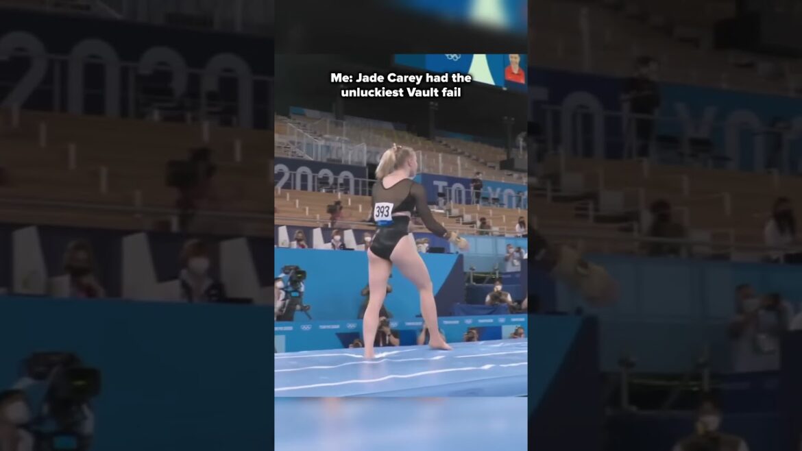 This has to be a 1 in a million chance or something😭 #gymnastics #blackout #vault #unlucky #fail