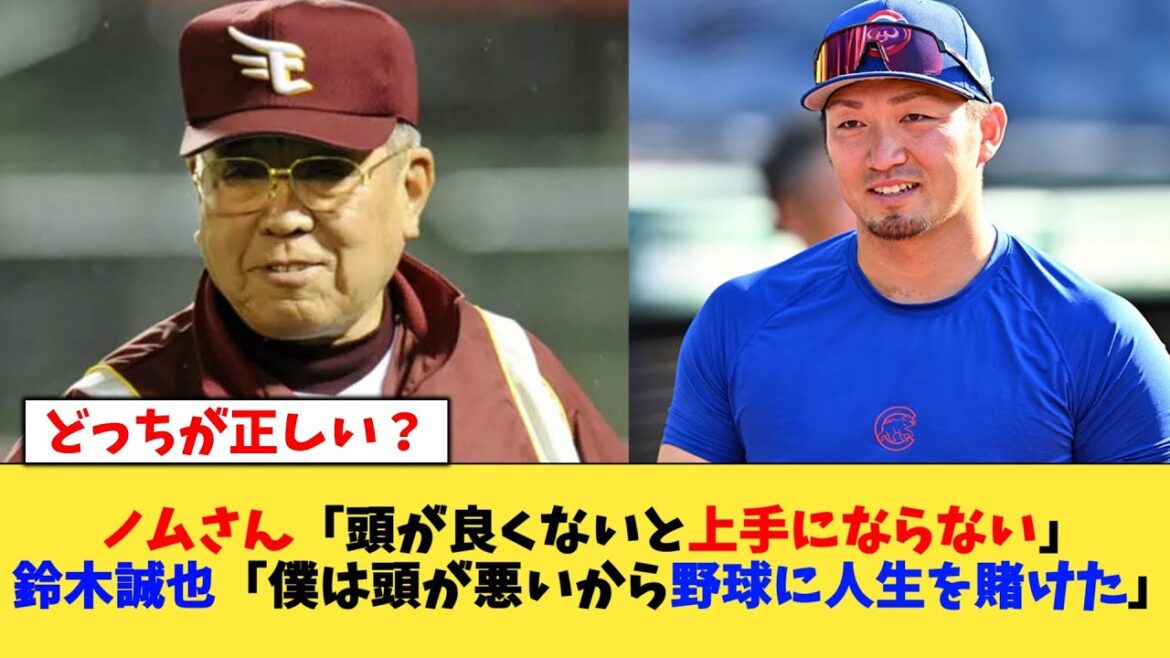 Nomu: "Baseball can't be good unless you're smart" Suzuki Seiya: "I'm not smart so I risked my life on baseball"[Nanj Baseball][2ch5ch]#5ch #Professional Baseball #Professional Baseball Thread #Professional Baseball Nanj