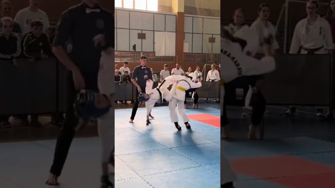 Are we watching karate kid? 🫣😮📹: @crina.sts #Olympics #Karate #Kid