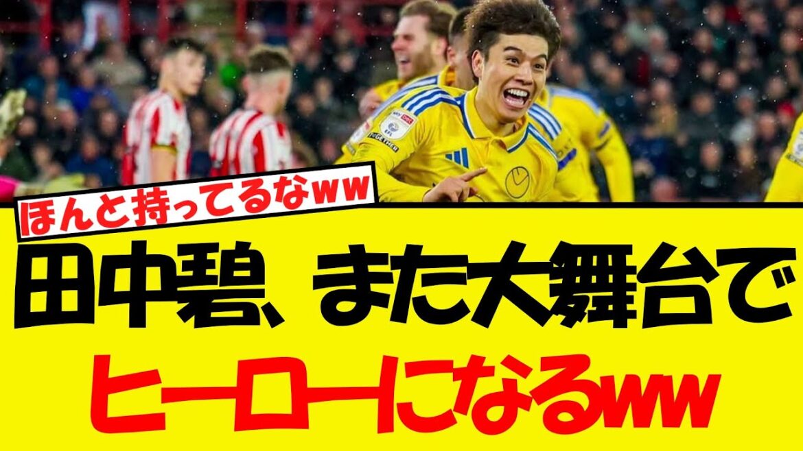 Tanaka Aoi becomes a hero again on the big stage WWWWW