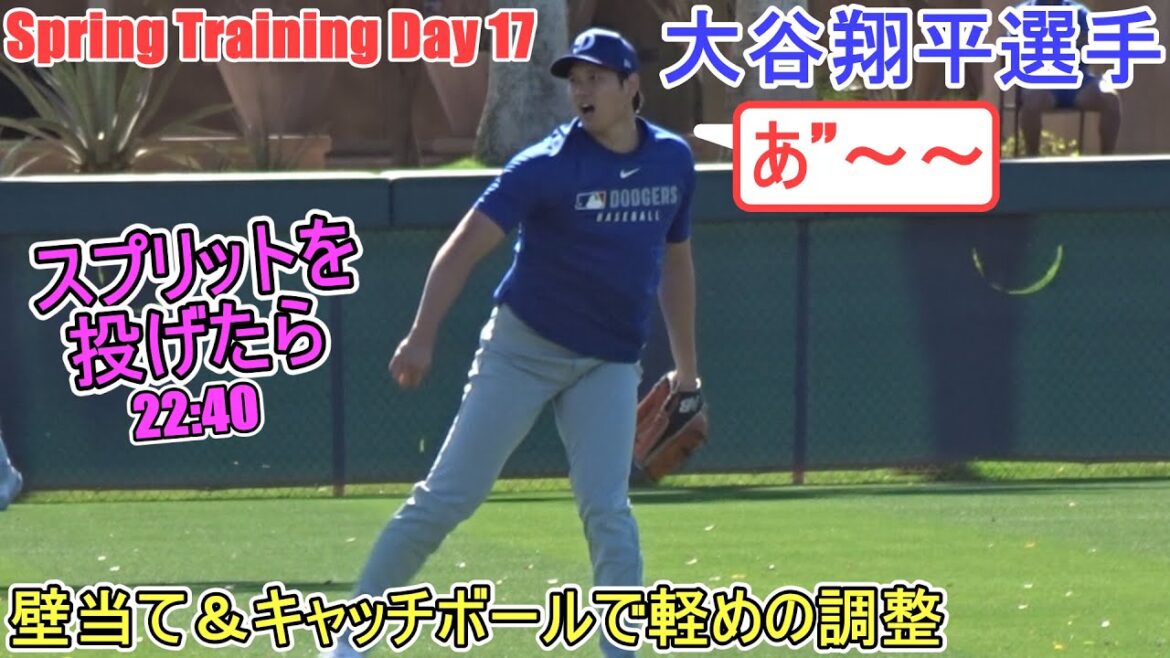 Wall-stricken and catch-light adjustments-[Otani Shohei]-Sputre Day 17 ~Shohei Ohtani 2025 Spring Training Day 27