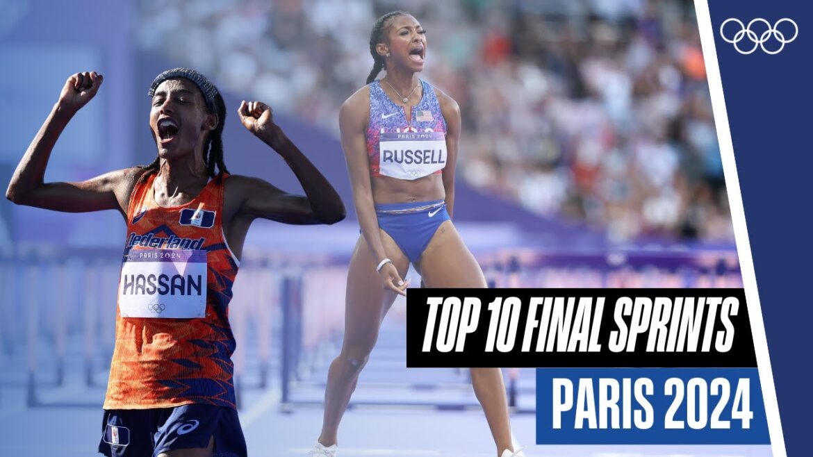 10 Incredible Final Sprints in Athletics at #Paris2024 🏃‍♂️💨 | Top Moments