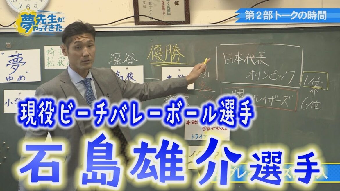 Active beach volleyball player Ishijima Yusuke appears! "Dream Sensei has arrived!"